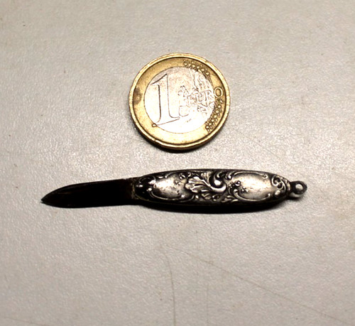 Ancien mini couteau argent - en,